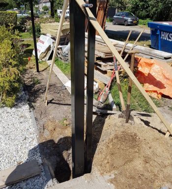 Betonfundering maken schuifpoort fundatie01