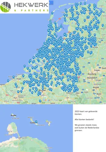 Kaart 2023 hekwerk leveringen