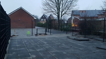 Pannakooi geleverd in Rijssen Pannakooi dubbelstaafmat hekwerk geplaatst in Rijssen